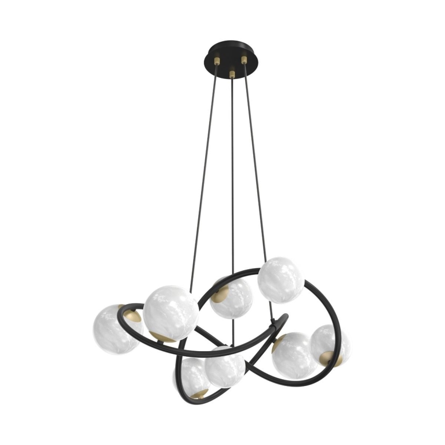 Zuma Line - Lámpara colgante 8xG9/3,5W/230V negro