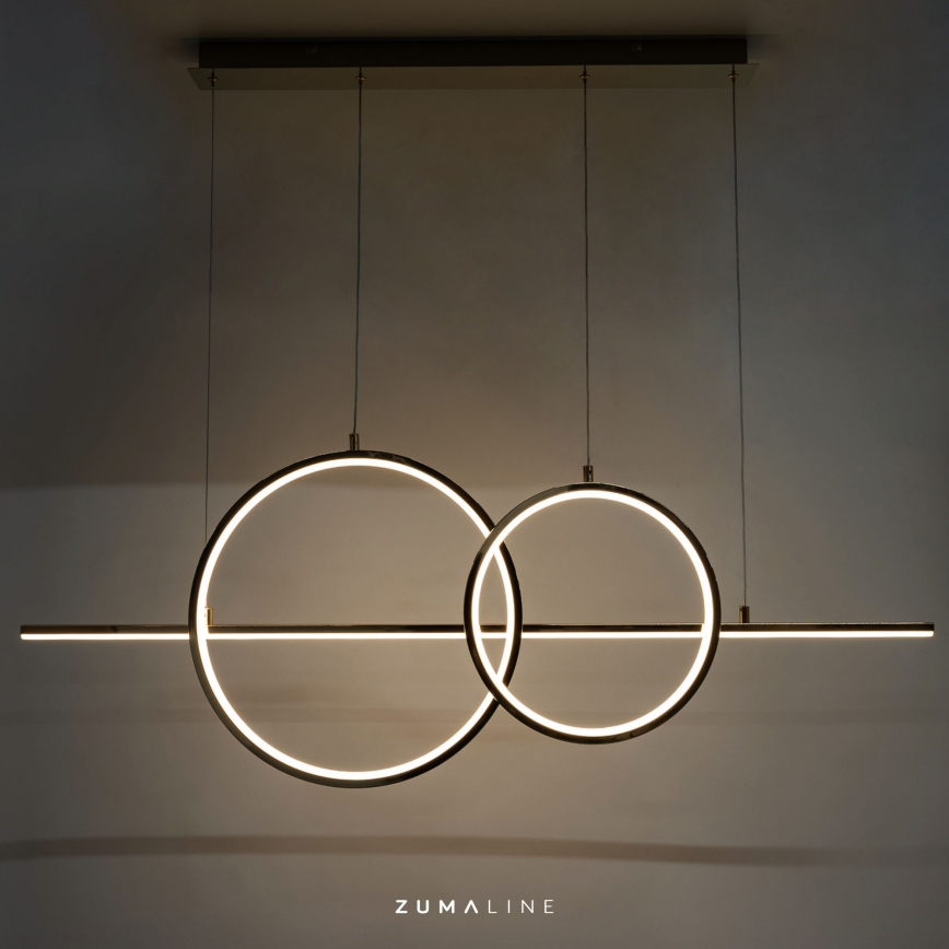 Zuma Line - Lámpara de araña LED regulable LED/34W/230V dorado
