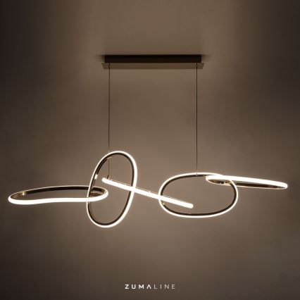 Zuma Line - Lámpara de araña LED regulable LED/56W/230V dorado