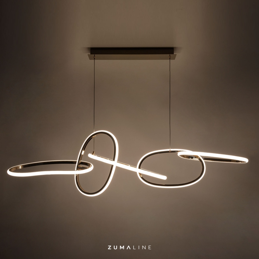 Zuma Line - Lámpara de araña LED regulable LED/56W/230V dorado