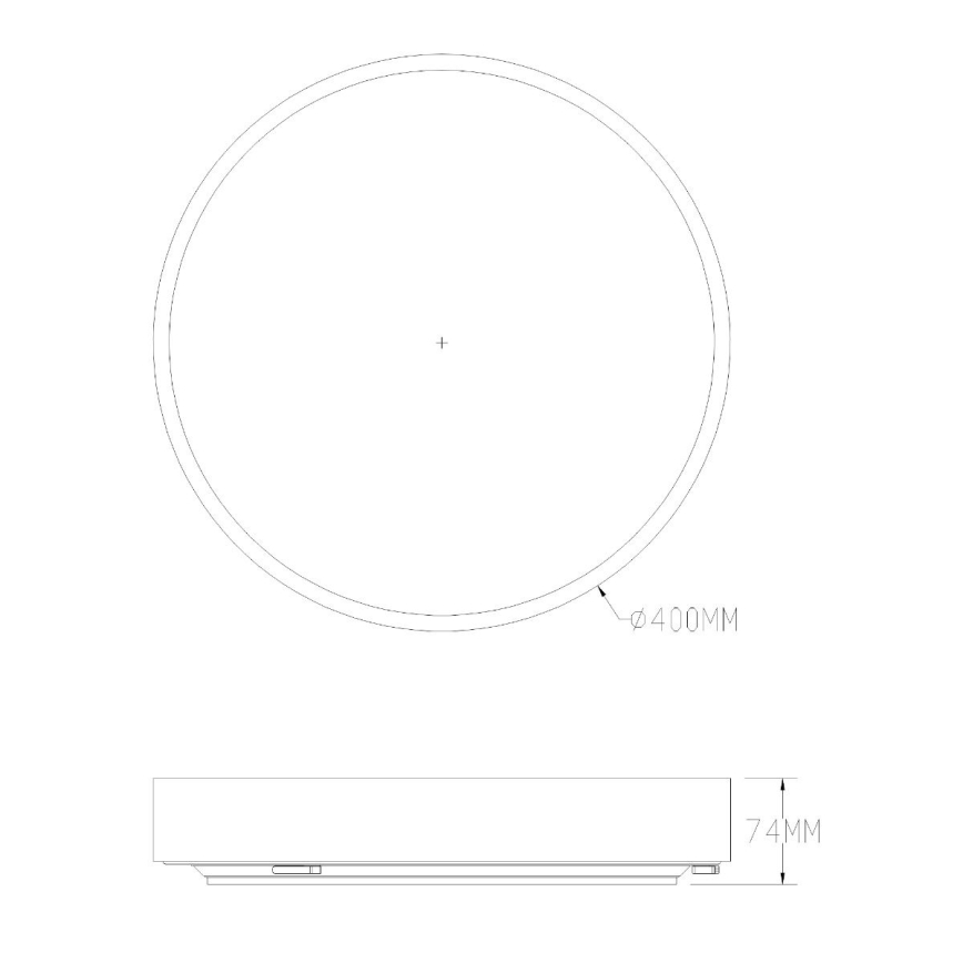 Zuma Line - Plafón de baño LED regulable LED/36W/230V 3000-6000K d. 40 cm IP44 latón + mando a distancia