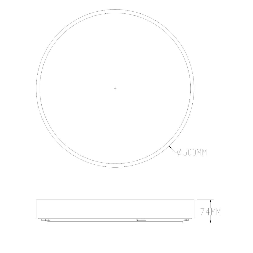 Zuma Line - Plafón de baño LED regulable LED/50W/230V 3000-6000K d. 50 cm IP44 latón + mando a distancia