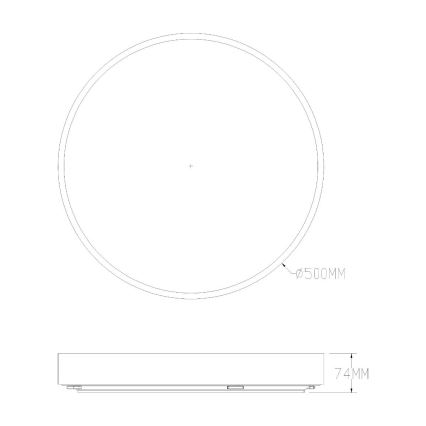 Zuma Line - Plafón de baño LED regulable LED/50W/230V 3000-6000K d. 50 cm IP44 dorado + mando a distancia