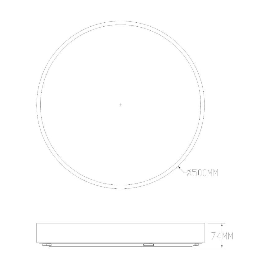 Zuma Line - Plafón de baño LED regulable LED/50W/230V 3000-6000K d. 50 cm IP44 dorado + mando a distancia
