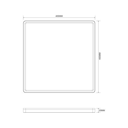 Zuma Line - Plafón LED regulable LED/38W/230V + LED/12W 3000/4000/5500K 40x40 cm dorado
