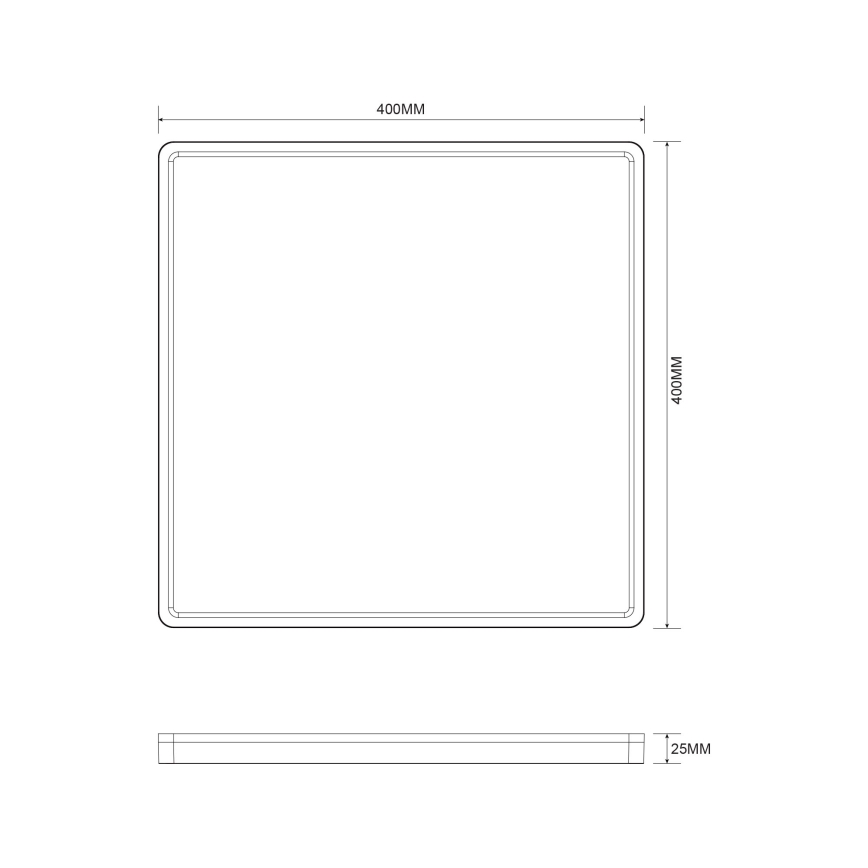 Zuma Line - Plafón LED regulable LED/38W/230V + LED/12W 3000/4000/5500K 40x40 cm dorado