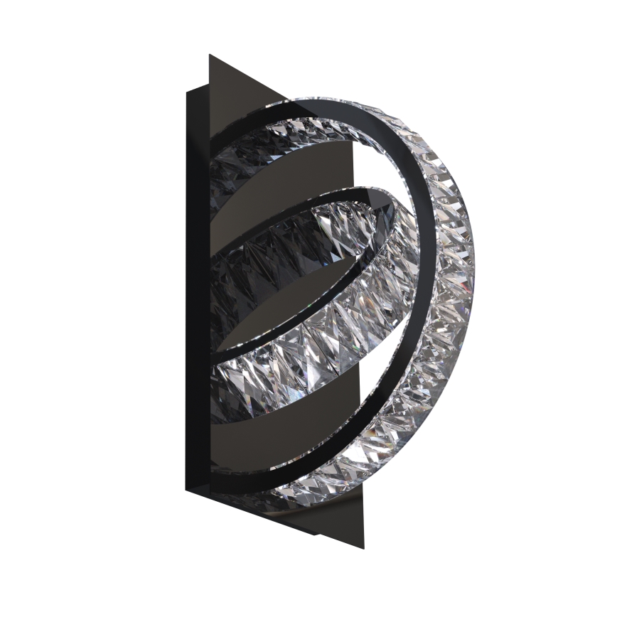 Zuma Line - Aplique de cristal LED regulable LED/18W/230V 2700-6000K negro + control remoto