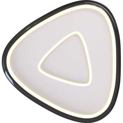 Zuma Line - Plafón LED regulable LED/27W/230V 3000K negro cromo brillante