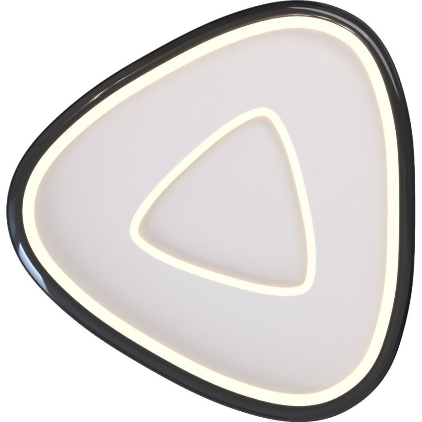 Zuma Line - Plafón LED regulable LED/27W/230V 3000K negro cromo brillante