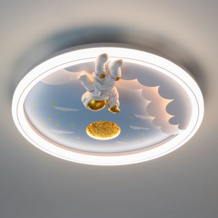 Línea Zuma - Plafón LED regulable para niños LED/42W/230V 3000/5700K astronauta