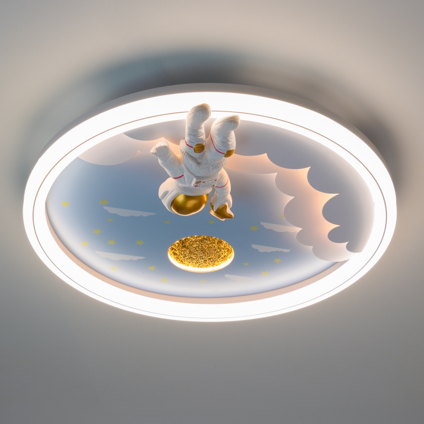 Línea Zuma - Plafón LED regulable para niños LED/42W/230V 3000/5700K astronauta