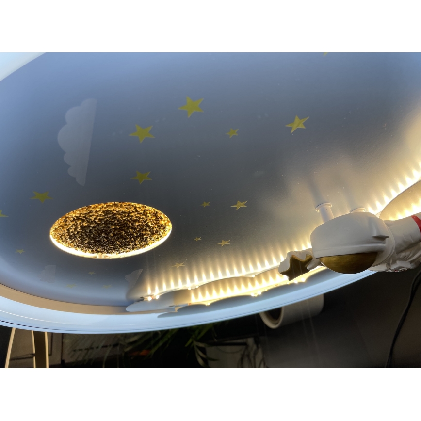 Línea Zuma - Plafón LED regulable para niños LED/42W/230V 3000/5700K astronauta
