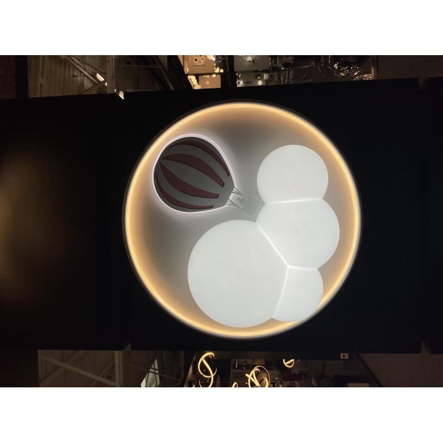 Zuma Line - Plafón infantil LED regulable LED/42W/230V 3000/5700K rosa