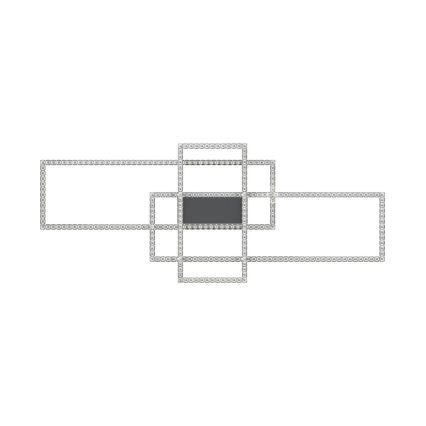 Zuma Line - LED Plafón de cristal regulable LED/52W/230V 2700-6000K negro + control remoto