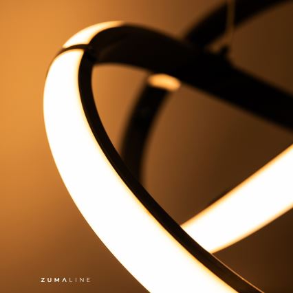 Zuma Line - Lámpara de techo LED regulable LED/44W/230V negro/dorado