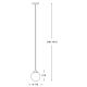 Zuma Line - Lámpara de araña de cable 1xE27/40W/230V