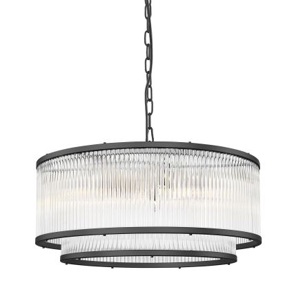 Zuma Line - Lámpara colgante con cadena 6xE14/60W/230V negro