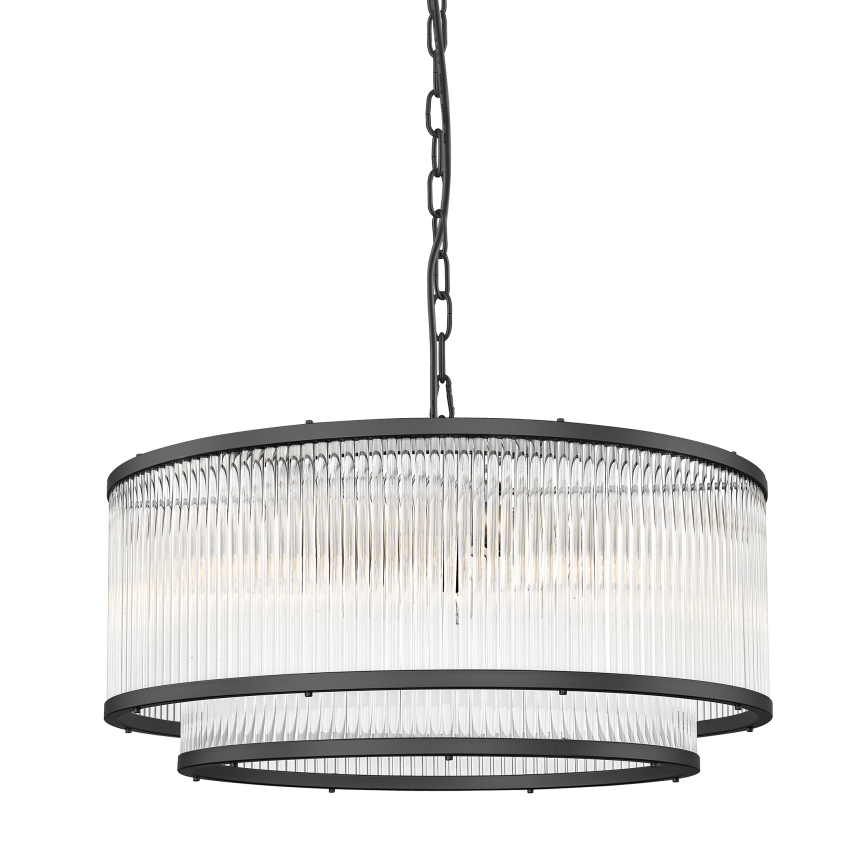 Zuma Line - Lámpara colgante con cadena 6xE14/60W/230V negro