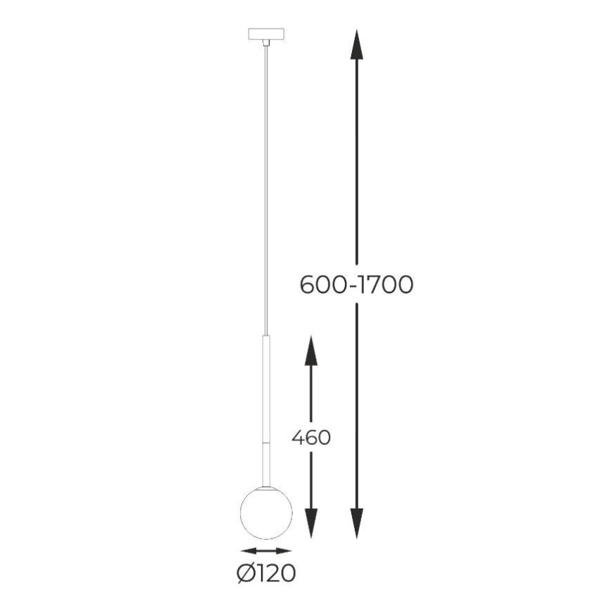 Zuma Line - Lámpara colgante 1xG9/4W/230V negro