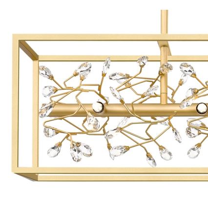 Zuma Line - Lámpara colgante de cristal 6xG9/33W/230V dorado