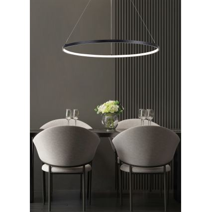 Zuma Line - Lámpara LED colgante LED/32W/230V 3000/4000/6000K diá. 60 cm negro