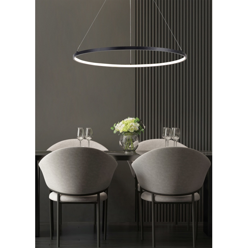 Zuma Line - Lámpara LED colgante LED/32W/230V 3000/4000/6000K diá. 60 cm negro