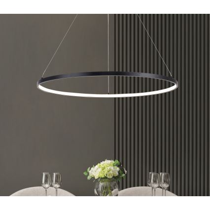 Zuma Line - Lámpara LED colgante LED/32W/230V 3000/4000/6000K diá. 60 cm negro