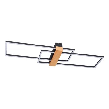 Zuma Line - Plafón LED LED/39W/230V 3000K negro/pino