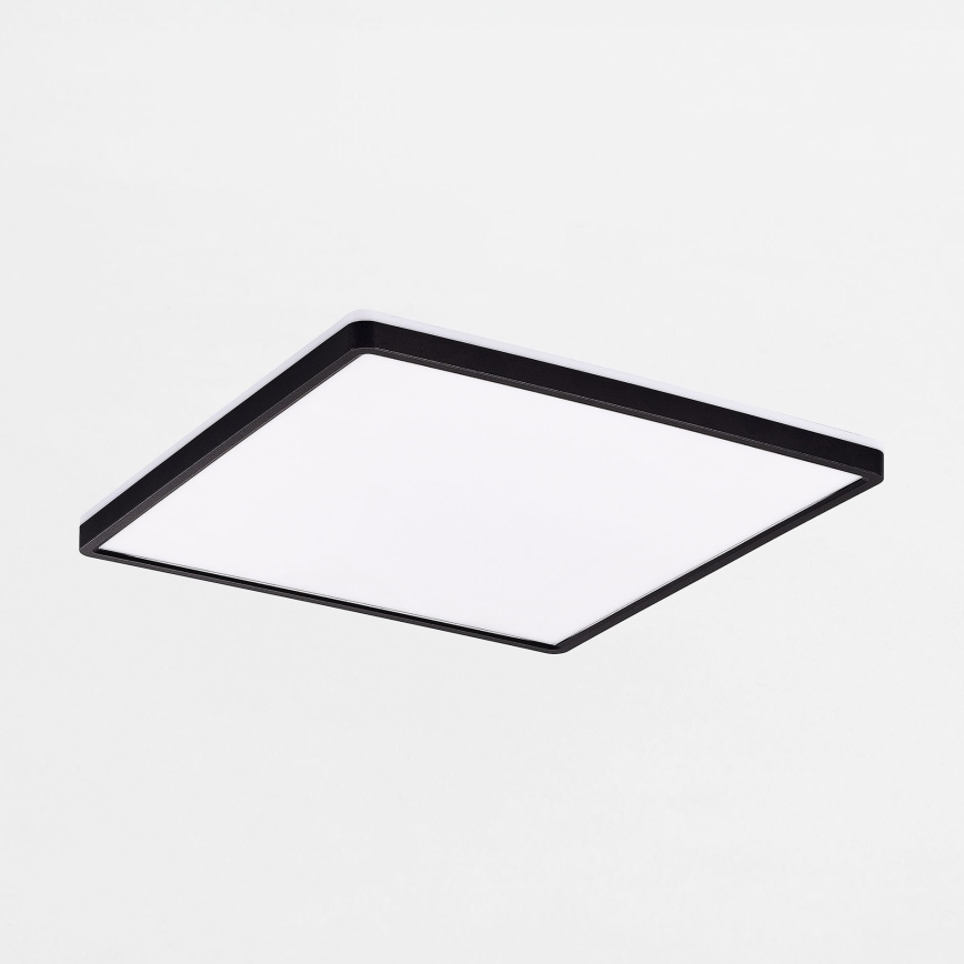 Zuma Line - Plafón LED regulable LED/38W/230V + LED/12W 3000/4000/5500K 40x40 cm negro