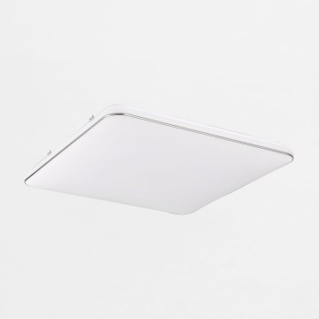 Zuma Line - Plafón LED regulable LED/48W/230V 53x53 cm cromo brillante