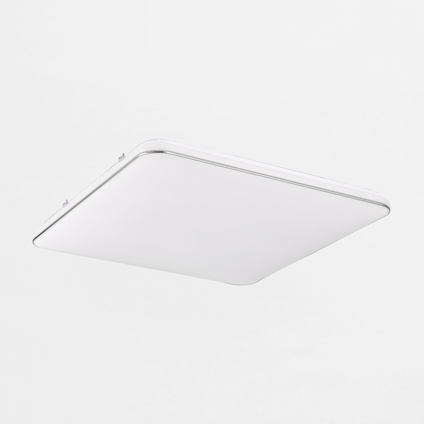 Zuma Line - Plafón LED regulable LED/48W/230V 53x53 cm cromo brillante