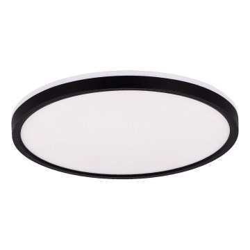 Zuma Line - Plafón LED RGBW regulable LED/32W/230V + LED/8W 3000-6000K negro + control remoto