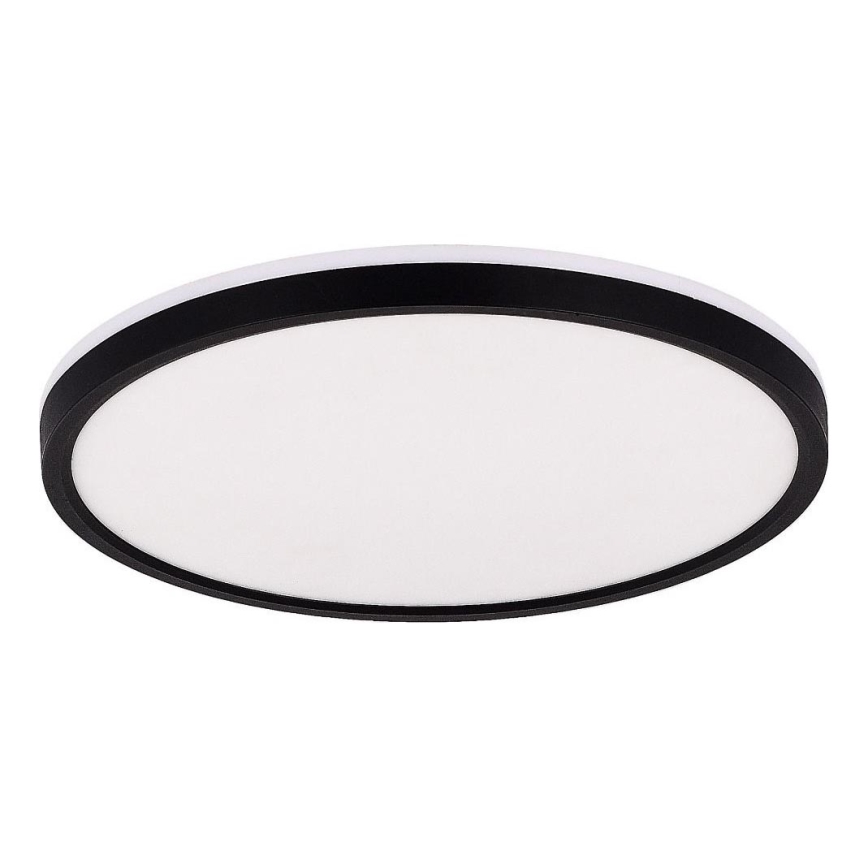 Zuma Line - Plafón LED RGBW regulable LED/32W/230V + LED/8W 3000-6000K negro + control remoto