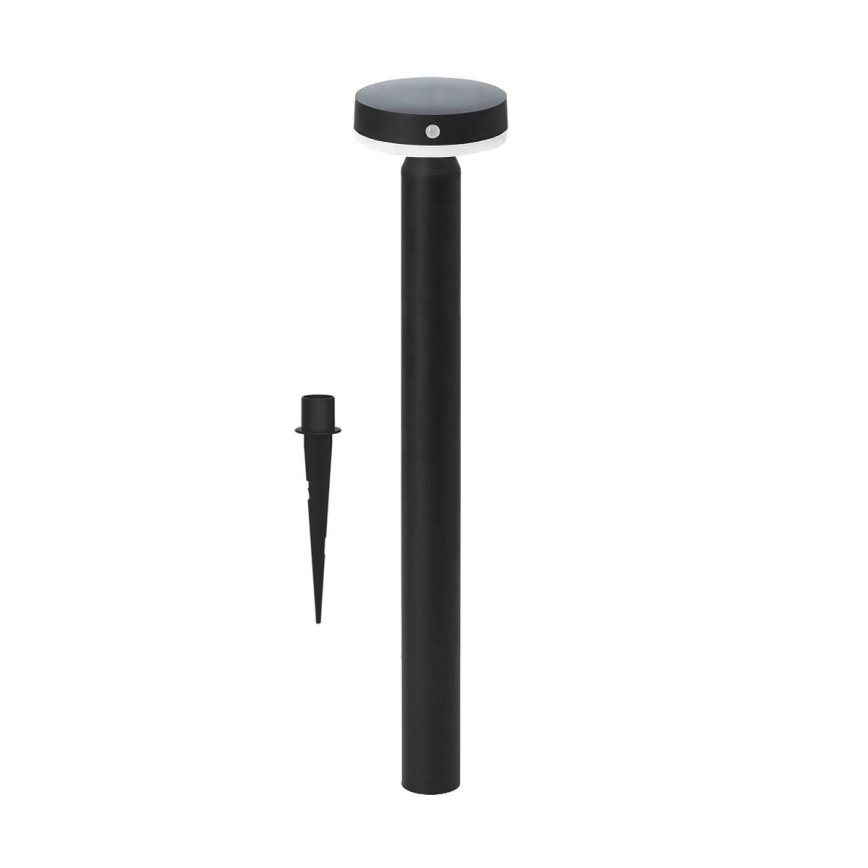 Zuma Line - Lámpara solar LED con sensor de movimiento y crepuscular LED/4,5W/2000 mAh IP44 negro