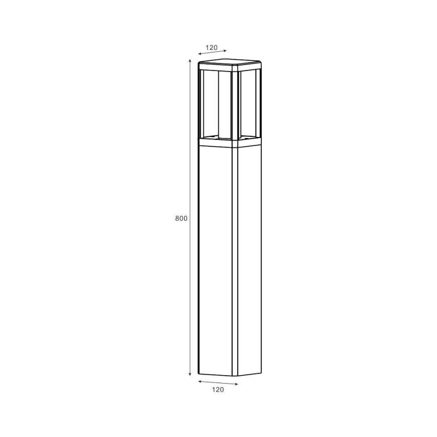 Zuma Line - Lámpara LED de exterior LED/12W/230V IP65 negro