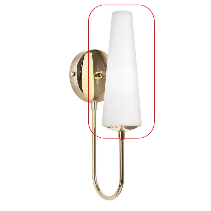 Zuma Line - Vidrio de repuesto para lámpara de araña y pared lámpara E14 diá. 7 cm