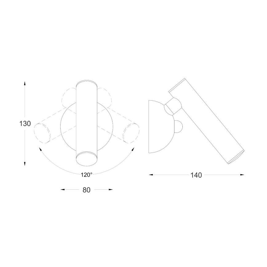 Zuma Line - Foco LED de pared LED/5W/230V dorado