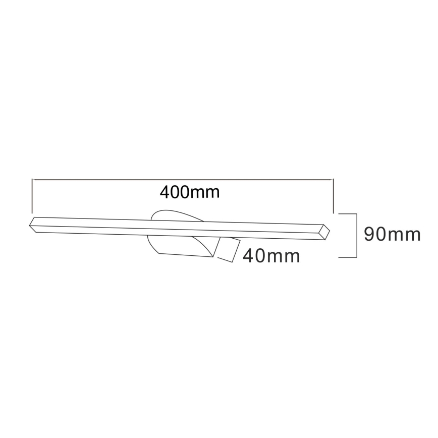 Zuma Line - Lámpara LED de cuadro LED/12W/230V 40 cm negro
