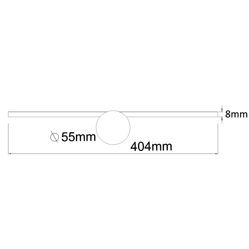 Zuma Line - Iluminación LED para espejos de baño LED/6W/230V 40 cm IP44 cromo brillante