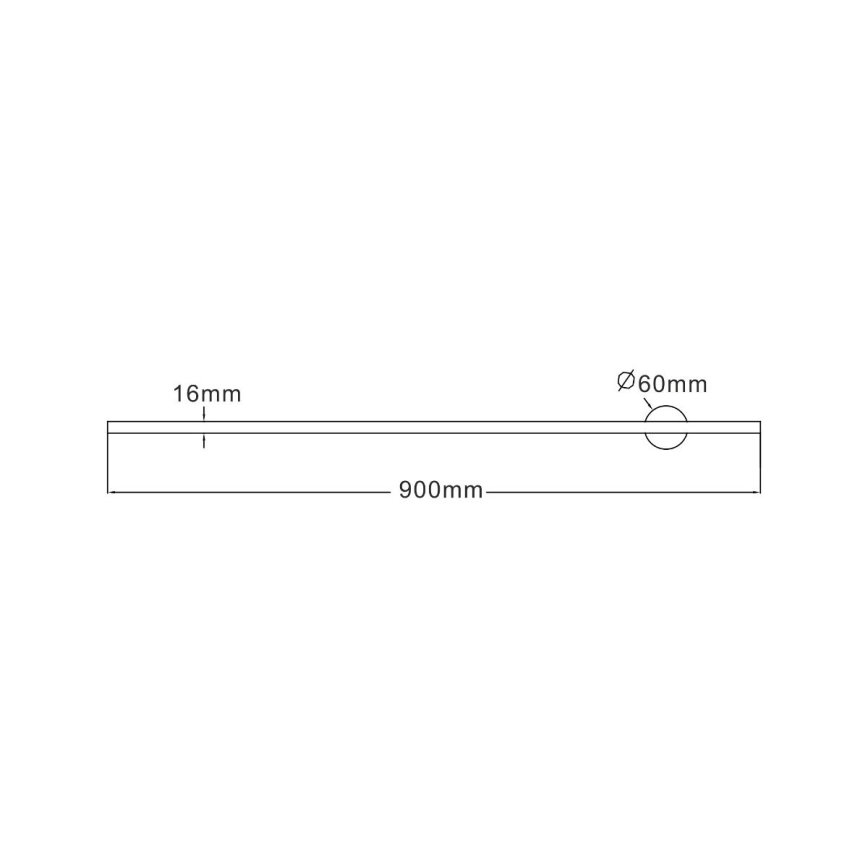 Zuma Line - Aplique LED LED/12W/230V 90 cm negro