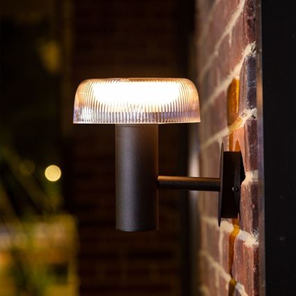 Zuma Line - Aplique LED solar LED/2,5W/2000mAh IP44 negro