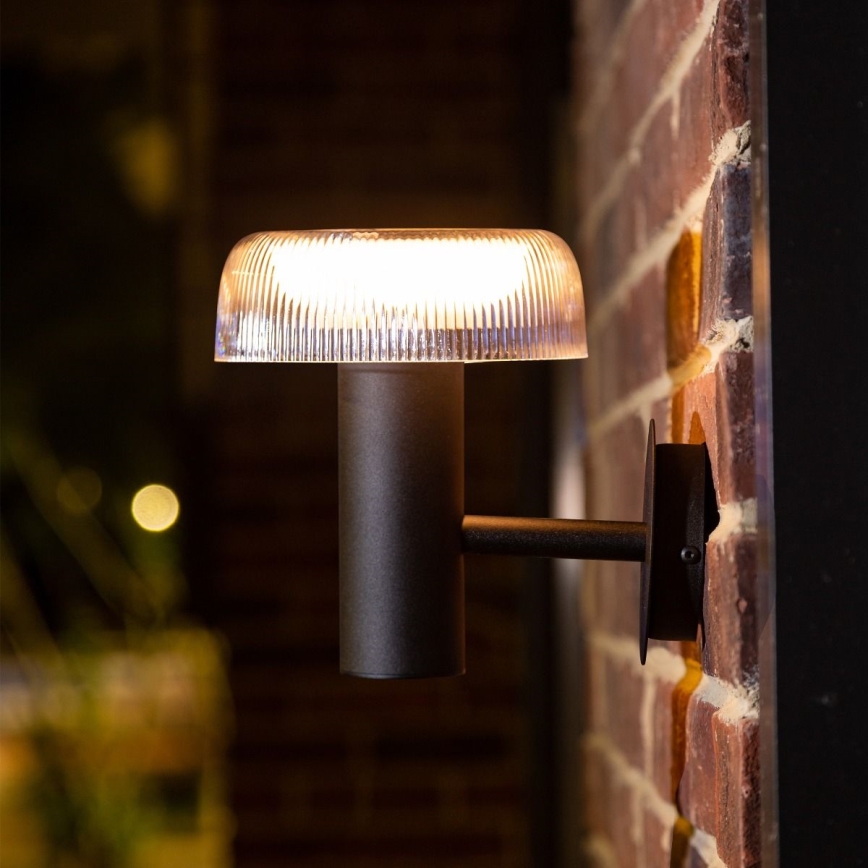 Zuma Line - Aplique LED solar LED/2,5W/2000mAh IP44 negro